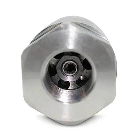Flat Face Quick Connect Couplers For Skid Steer Half Inch NPT Thread High Flow Two Sets With Dust Caps Interchangeable front view