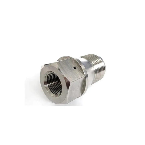 Outlet Body Adapter 87K 0421011 For Waterjet Cutting Machines made of stainless steel, compatible with 94K Intensifier Pump Parts