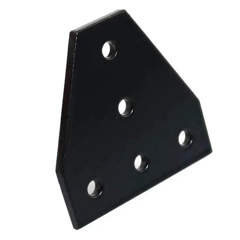 10 Pcs Anodised 90 Degree T Shape Corner Bracket Plate With Five Holes For 20x20mm Aluminum Extrusion Profile Black Heavy Duty