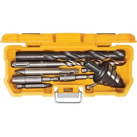 Impact Driver Bit Set With Magnetic Tough Case, 15-Piece Carbide Tipped Bits, Pro Grade And Heavy Duty Kit in yellow case