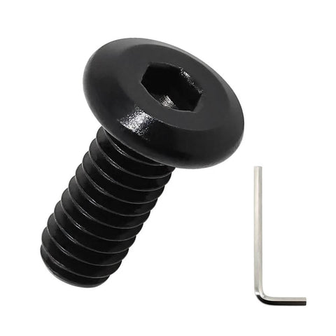 1/4-20 Flat Head Hex Socket Cap Screws, 3/4 Inch, 25 Pack, 18-8 Stainless Steel 304, Black Oxide Finish with Hex Wrench
