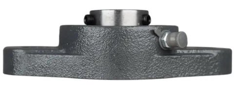Front view of Pack Of 2 1 Inch Flange Bearing For Lower Shaft And Upper Shank Timpte 035-48979 UCFL205-16 with a grease zerk