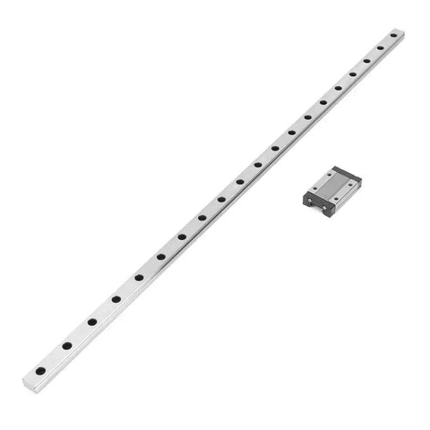 MGN12H Black Miniature Linear Rail Guide 12mm Width with Slide Block, Compact Linear Motion Rail System