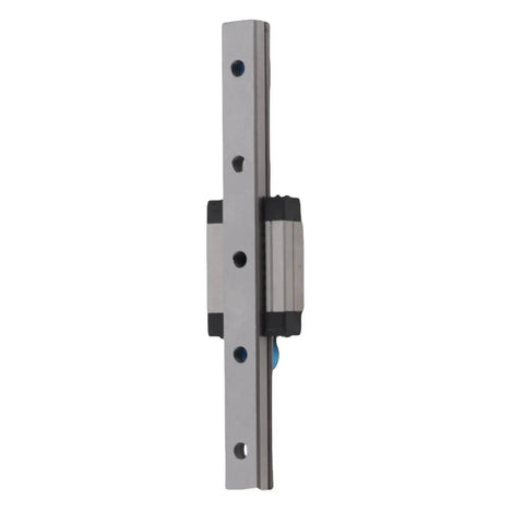 Miniature Linear Guide Rail 9mm Width With Slide Block For Precise Motion In Small Automation Projects, side view.