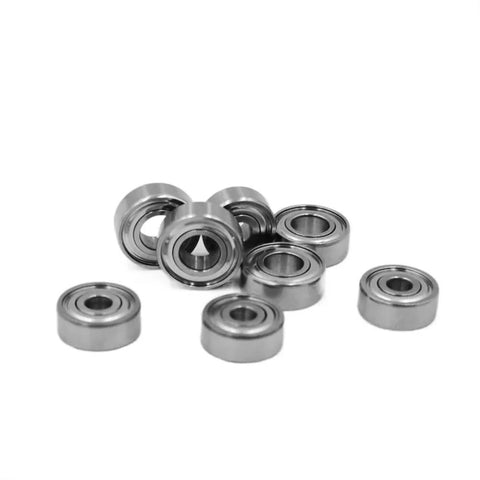 Close-up of 2 Pack Mixed Ceramic Ball Bearings For Fishing Reels SMR115 5X11X4MM Low Friction Rust Resistant Hybrid ABEC 7 High Speed Durable Set