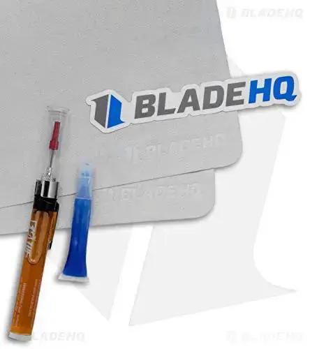 Knife Care Bundle With TUF Glide Lubricant Pen Applicator, Rust Prevention, Blue Threadlocker, and Polishing Cloths