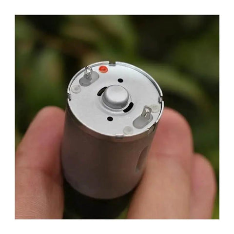 Close-up of top view Electronic Starter With Planetary Gearbox and Full Metal Drive System D Shaft Compatible DC 12V 30 RPM