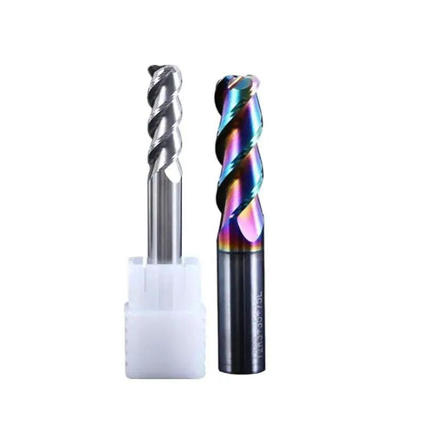 Round Nose Milling Cutter For CNC Machines, Metal Corner Radius End Mill Bullnose Cutter, Tungsten Carbide Steel Router Tool