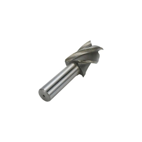 End Mill Bit One and a Half Inch Cutting Diameter Eight Tenths Inch Shank Four Flute Straight Shank High Speed Steel