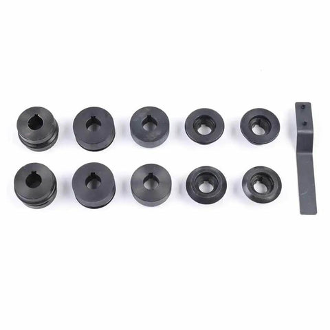 6 die set from 7 Inch Sheet Metal Bead Roller Rotary Bender Kit With 22 Gauge Steel Dies Red Bead Rolling Machine