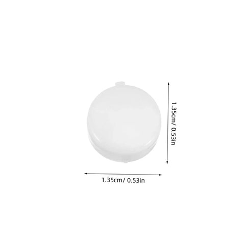 White plastic screw cover cap with dimensions from Plastic Screw Cover Caps Set 400 Pieces Hinged Design Multi Color Assorted For Furniture Tables And Cabinets