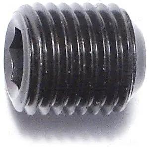 Seven Sixteenth By Twenty Socket Set Screws One Half Inch Long Headless Hex Grub Screws Fine Thread Steel Zinc Plated Eight Pack