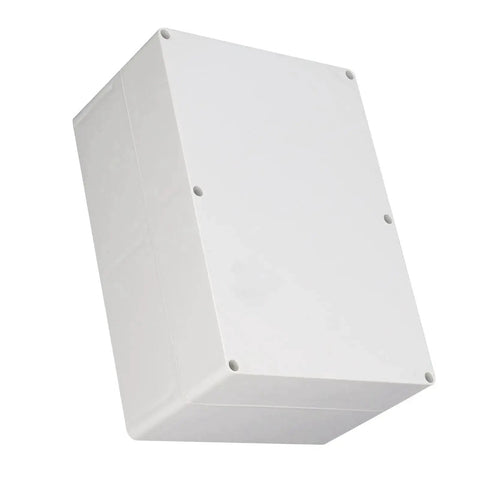 IP65 Electrical Junction Box Heavy Duty Flame Retardant ABS Plastic Enclosure With Screws And Cable For Power Distribution, Side View