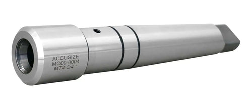 MT4 To Three Quarters Inch Weldon Shank Arbor For Annular Cutters With Key For Drill Press And Milling Machines From Accusize