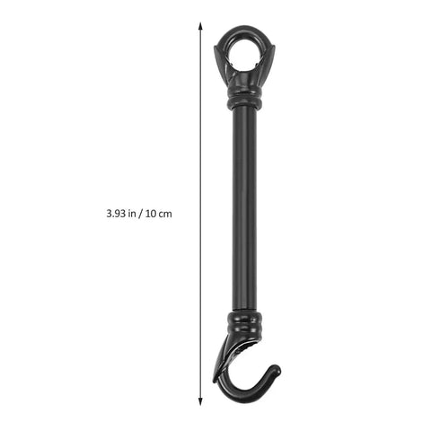 Heavy Duty Chandelier Downrod With Dual Hook And Ring, 5.7 Inch Ceiling Light Support Rod for Hanging Fixtures