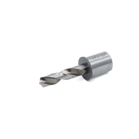 Heavy Duty Annular Cutter For Magnetic Drill Press With Three Eighths Inch Cutting Diameter And One And Three Eighths Inch Depth Three Quarters Inch Weldon Shank With Two Flat Grip Delivers Bangin Holes Up To Ten Times Faster Than Regular Bits OscarBide metal cutter side view