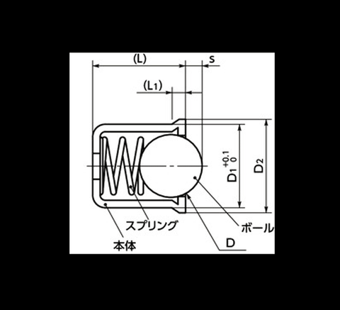 PPR-12 NBK  Press-Fit Ball Plunger Type made in Japan