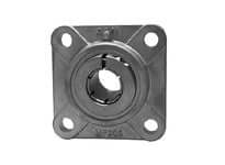 Front view of Single Stainless Steel 4-Bolt Concentric Lock Collar, Kanigen Accu-Loc Finish, Shaft-Mount Heavy-Duty Locking Accessory