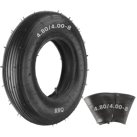 ✝️ (1-set) 4.80/4.00-8" tire and inner tube set, universal replacement pneumatic tires, fits 15.5-inch wheels, tr-13 straight valve stem