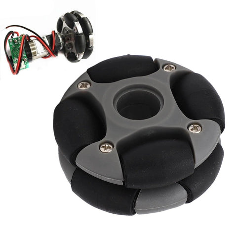 48mm Omnidirectional Wheel Double Row Multi Directional Wheel Replacement 14036 for Robot Industry, front view