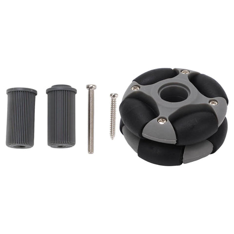 48mm Omnidirectional Wheel Double Row Multi Directional Wheel Replacement 14036 for Robot Industry with mounting screws