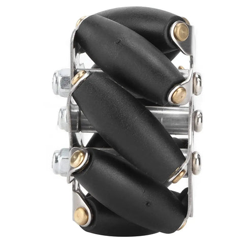 Durable 48mm Steel Mecanum Wheel Set For Robot Car With Superior Stability And Multi Directional Mobility, side view