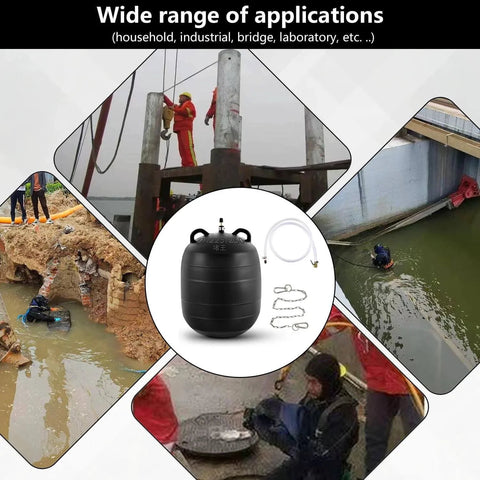Rubber Test Ball Sewer Test Plug Inflatable Pipe Plug For Laboratory Testing And Sewer Line Maintenance 4 Inch Diameter