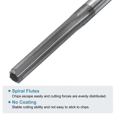 4mm Solid Carbide Chucking Reamer For Lathe Machines With 4 Spiral Flutes And Straight Shank H7 Precision Hole Reaming Tool