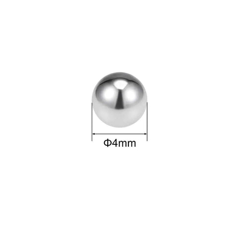 4mm Stainless Steel Bearing Balls G100 Precision, 304 Stainless, 50 Pack, Smooth Surface, Corrosion Resistant for Bearings
