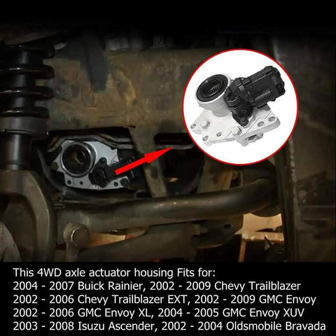4WD Front Differential Axle Actuator Disconnect Housing Replacement for Buick Chevy Trailblazer Envoy Ascender Bravada 2002-2009 Intermediate Shaft Bearing Assembly Part 12471623 Surwit installed