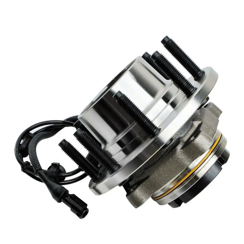 4WD Front Wheel Bearing Hub Assembly For 1999 To 2004 Ford F250 F350 Super Duty And 2000 To 2002 Ford Excursion With Coarse Thread ABS Compatible