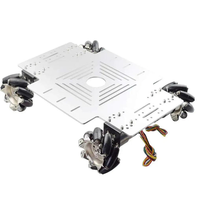 Heavy Duty 4WD All Metal Mecanum Wheel Robot Car Chass...