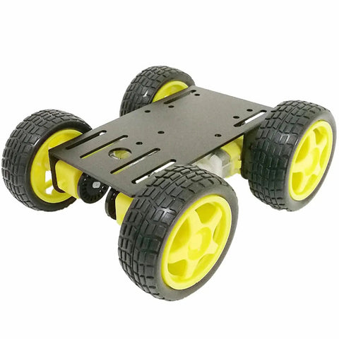 4WD Robot Car Chassis Kit C101 with Speed Encoder TT Motors Metal Wheeled Robotic Platform for Arduino Raspberry Pi Microbit