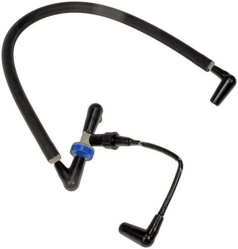 Dorman 926-391 4WD actuator vacuum check valve hose assembly, black hoses with blue clamp.