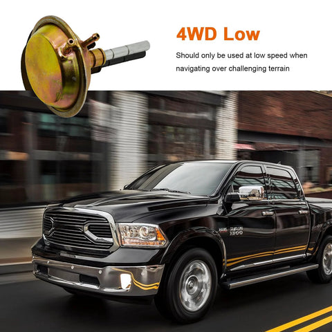 BEAMINGAUTO 4WD front axle vacuum actuator for Dodge Ram 1500/2500/3500; gold-toned metal canister with shaft