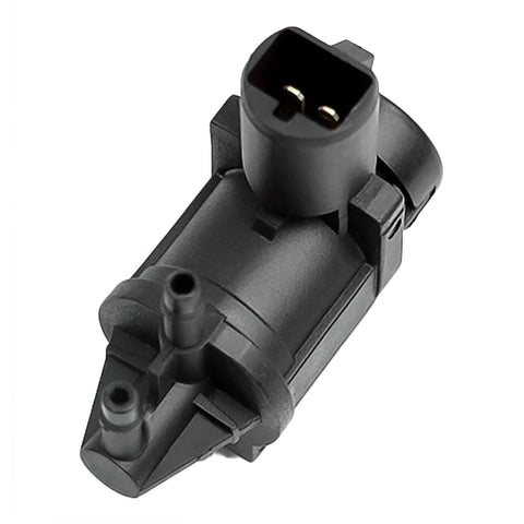 Vacuum hub-locking solenoid actuator, black plastic housing with 13mm connector, 4x4 automotive part