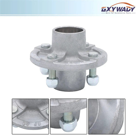 4 On 4 Inch Galvanized Trailer Hub Replacement Kit for 2000 Lb Axles With 1 Inch Or 1.0625 Inch Spindle Bearing Kit