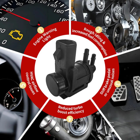 Locking hub actuator, 4x4 vacuum solenoid, black plastic automotive part 7L1Z-9H465-B for Ford F-150/F-250 Super Duty