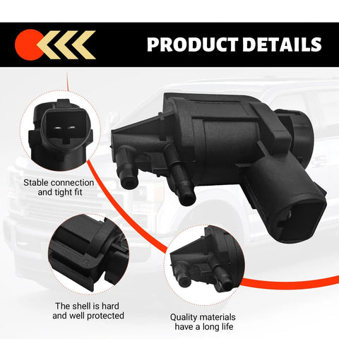 Black 4x4 vacuum solenoid locking hub actuator for Ford; OE 7L1Z9H465B, by LOKFASISHA.