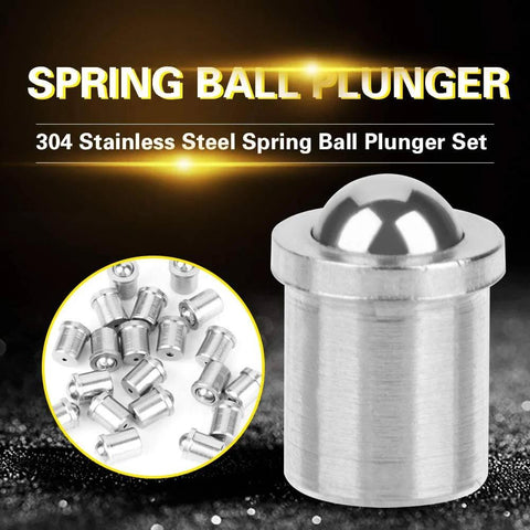 20pcs 4x5mm 304 Stainless Steel Ball Plunger Set, spring loaded detent screws for positioning and pressure control