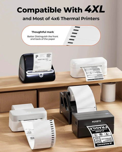 4X6 Direct Thermal Shipping Labels For Rollo Jadens Nelko And DYMO 4XL 220 Per Roll Waterproof And Scratch Resistant printers