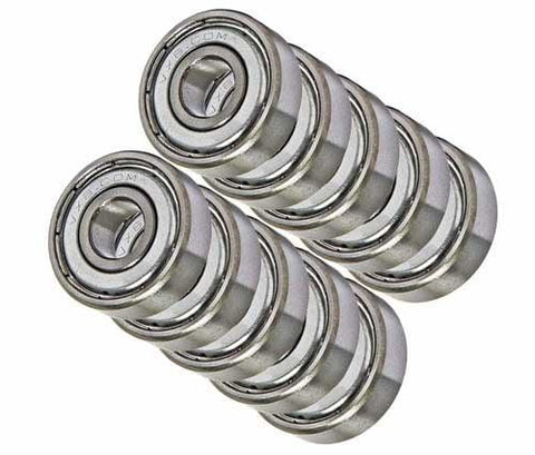 4x7 Metal Shielded 4x7x2.5 Metric 4mm Bore Bearings Pack of 10 - VXB Ball Bearings