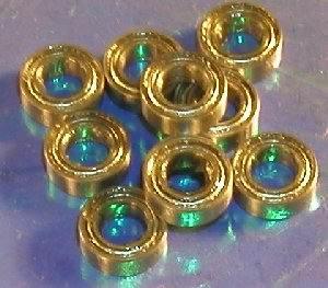 4x7 Shielded 4x7x2.5 Miniature Bearing Pack of 10 - VXB Ball Bearings