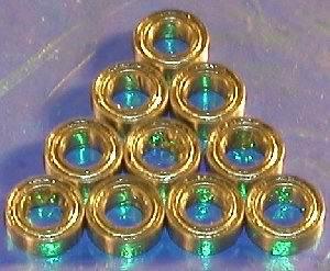 4x7 Shielded 4x7x2.5 Miniature Bearing Pack of 10 - VXB Ball Bearings