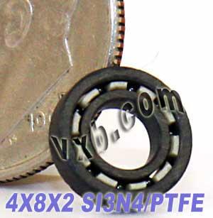 4x8 Full Ceramic Bearing 4x8x2 Silicon Nitride Miniature - VXB Ball Bearings