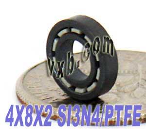 4x8 Full Ceramic Bearing 4x8x2 Silicon Nitride Miniature - VXB Ball Bearings