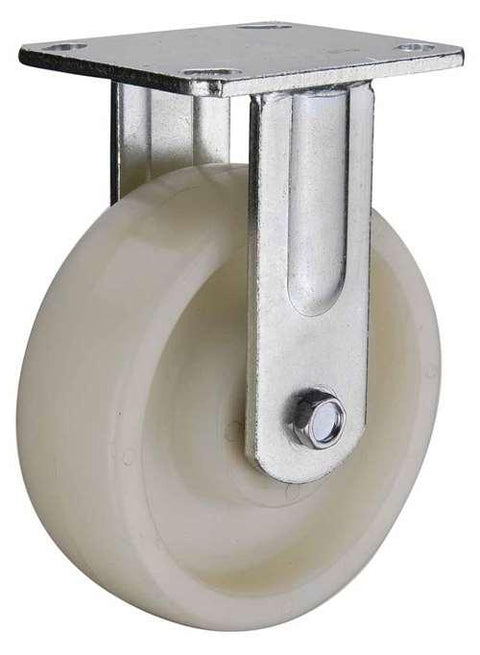 5" Inch Heavy Duty Caster Wheel 1543 pounds Fixed Polyamide (Nylon) Top Plate - VXB Ball Bearings