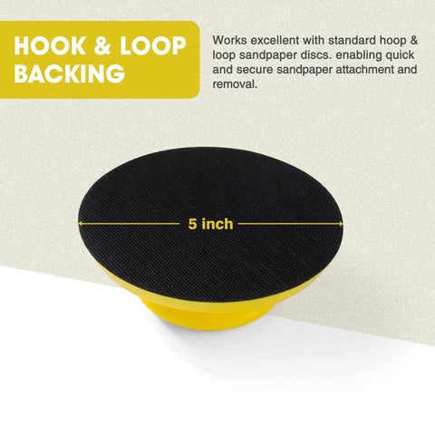 Round Sand Block 5 Inch Sanding Blocks - Round & Mouse Shapes - 2 P...