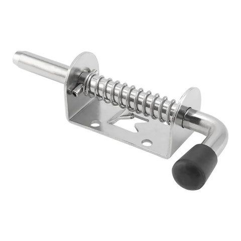 12 Pack 5 Inch Silver Spring Loaded Latch Pins For Doors And Cabinets 304 Stainless Steel Door Latch Pins With Pre Drilled Holes