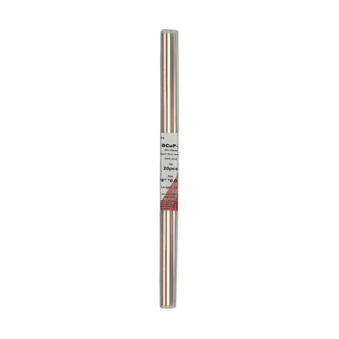 20 Pack 5 Percent Silver Brazing Rods BCuP-3 For Gas Soldering Flat Bars